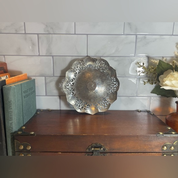 EP Copper Silver Plate Dish 1937 Coronation of King George VI & Queen Elizabeth - Picture 1 of 9